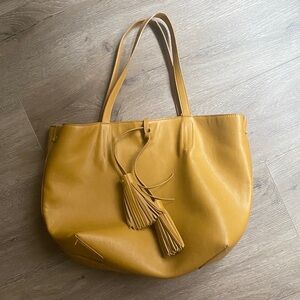 Oversized Yellow Tote Bag